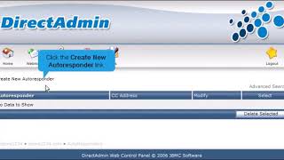 How to create an autoresponder in Direct Admin