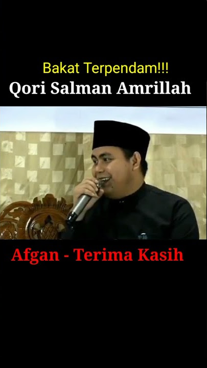 Terima Kasih - Afgan || Qori Salman Amrillah keluar Bakat terpendamnya, Masyallah