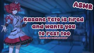 Kasane Teto is tired and wants you to rest too (asmr?)