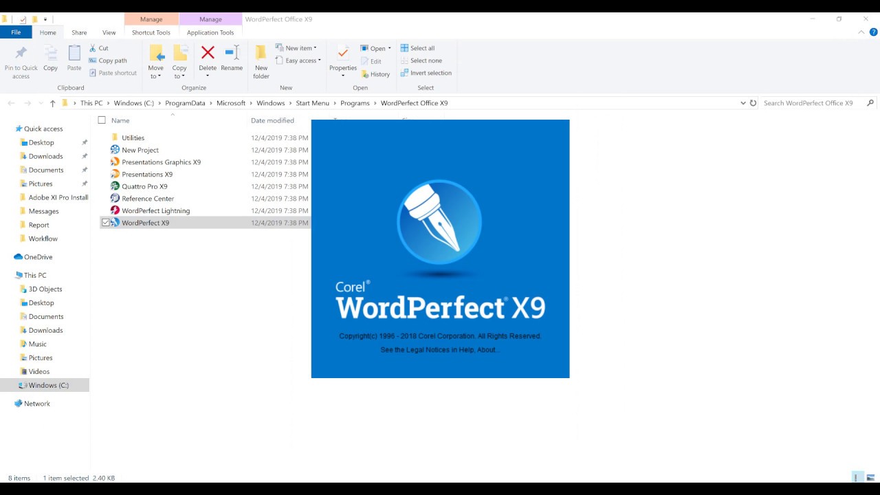 Wordperfect Error Fixing WordPerfect Scaling on 4K Laptop/Monitor - YouTube