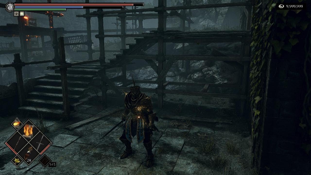 Demon’s Souls Explorando portão fechado da Gates of Boletaria 11