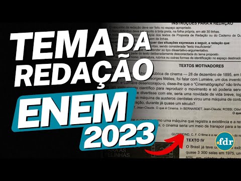 VAZOU? TEMA DA REDAÇÃO ENEM 2023 CAI NA INTERNET E ALUNOS ESTÃO APROVEITANDO PARA TIRAR NOTA MÁXIMA