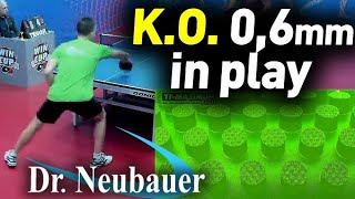 Dr Neubauer K.O. 0,6 mm - SUPER-THIN sponge in tournament play: effects, technique and tactics screenshot 2