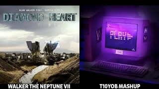 Diamond Heart ✘ Play [Remix Mashup] - Alan Walker, K-391 & Tungevaag & More •Collab ft. T10YOB•