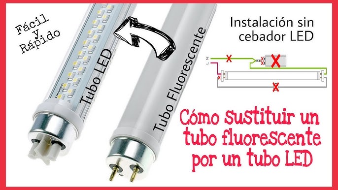 Cómo cambiar un tubo fluorescente por un tubo led 