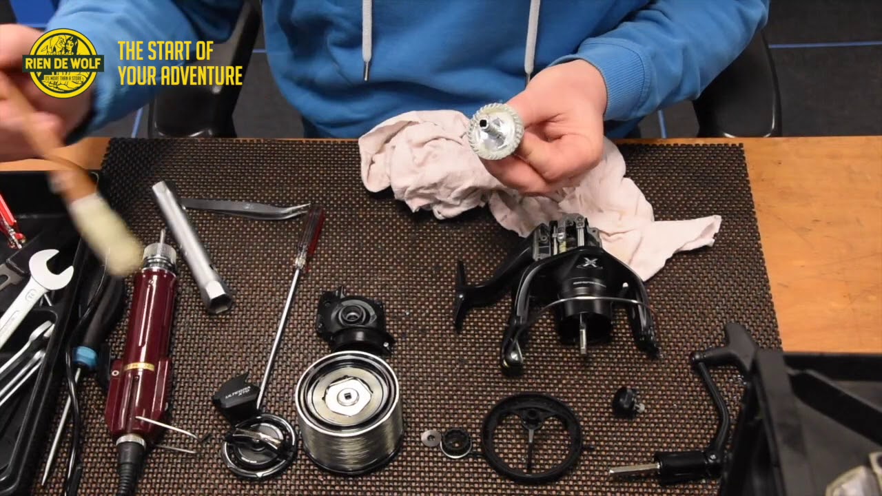 Hoe ziet een servicebeurt eruit bij een Shimano molen?