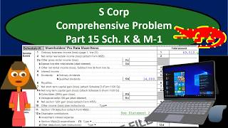 S Corp Comprehensive Problem Part 15 Sch. K & M-1 C15