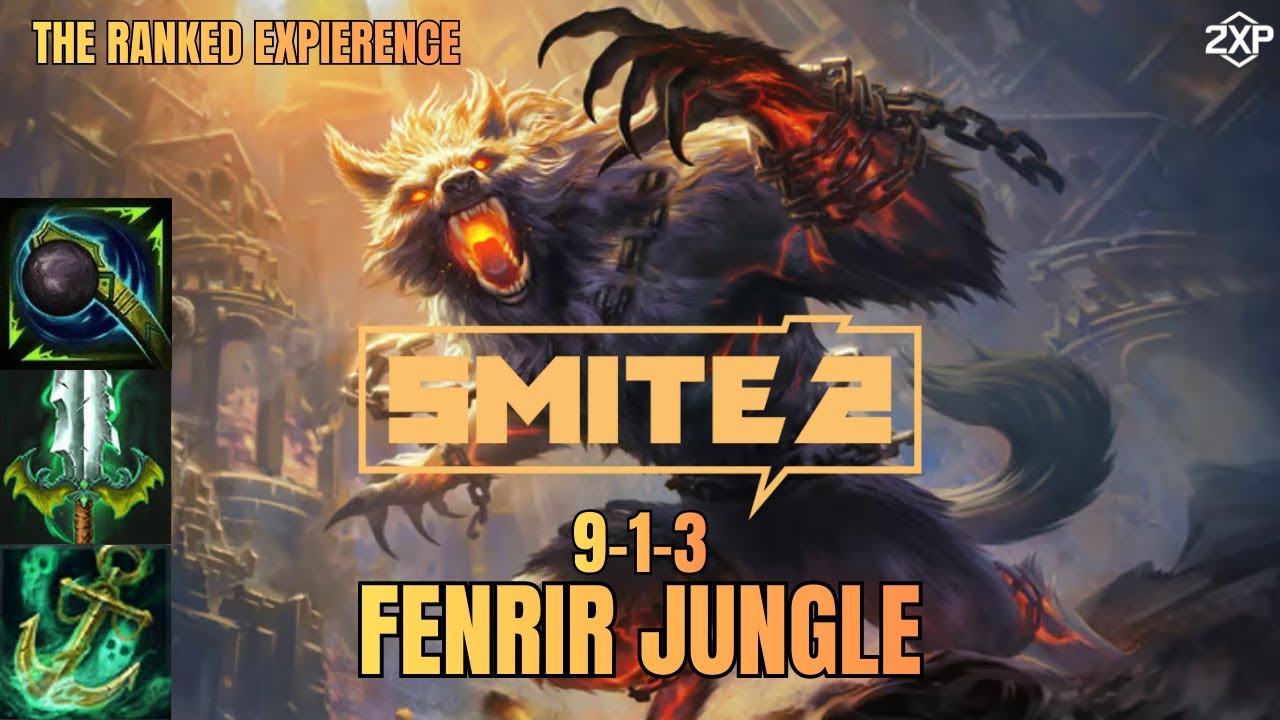 Fenrir Jungle Smite 2 Ranked Conquest Gameplay - My first Ranked Match