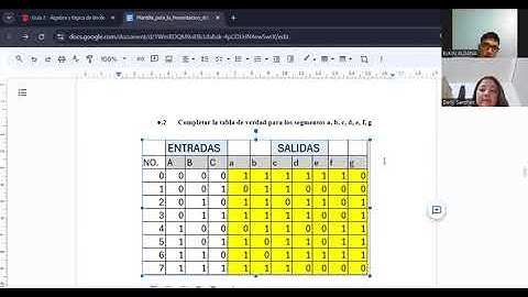 Algebra de boole, display 7 segmentos