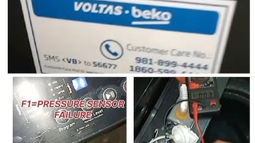 voltas washing machine F1 Error code problem solved full details#voltasbeko #error #subscribe