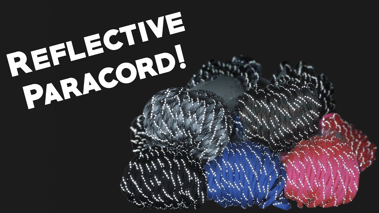 700lb Reflective Paracord – Double Reflective Tracers, 100% Nylon, Made In USA