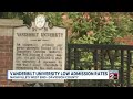Vanderbilt University reports low admission rates