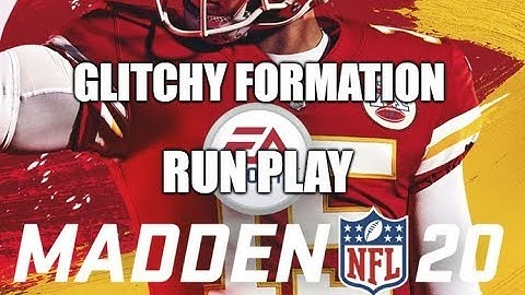 Madden 20 Glitches Cheats and Tips - Glitchy Formation - Run Play