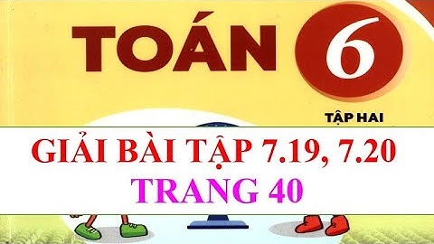 Bài 7.20 sgk toán 6 tập 2 năm 2024