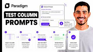 How to Test Column Prompts using Paradigm AI in 2026