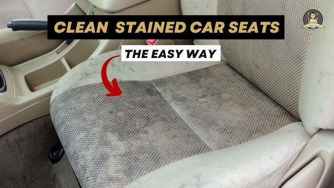 How to clean dirty stained seats without an extractor