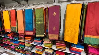 Tnagar Chennai Silks wedding Soft Silk Sarees | Triple Shade Bridal Silk Sarees Muhurtham Collection screenshot 4