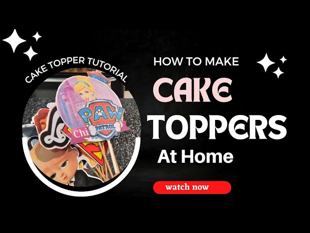 Cake Topper Rond en Bois à Customiser DIY