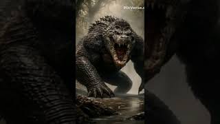Crocodile + Gorilla 🔥 #hybridanimals #hybridcreatures #animals #phonk