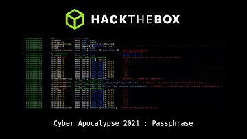 HTB Cyber Apocalypse 2021 CTF | Reversing | Passphrase