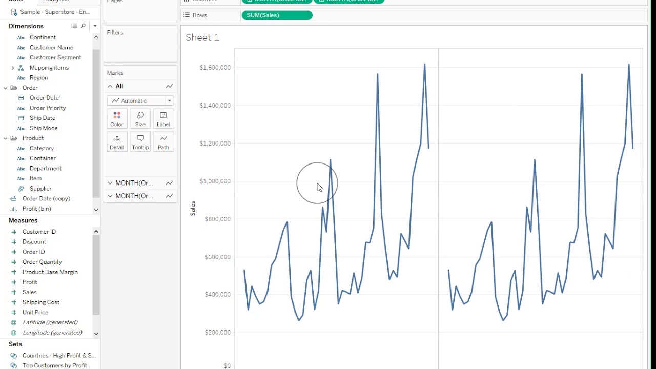 How To Move Date Headers To The Top Of A Column In Tableau YouTube