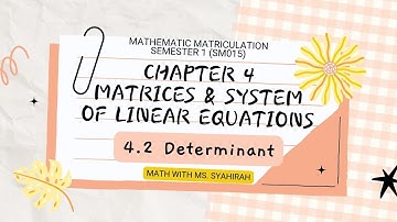 [LO] Chapter 4 | 4.2 Determinant (SM015)