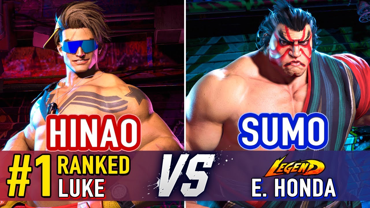 SF6 🤜 Hinao (#1 Ranked Luke) vs Sumo (E.Honda) 🤛 SF6 High Level Gameplay