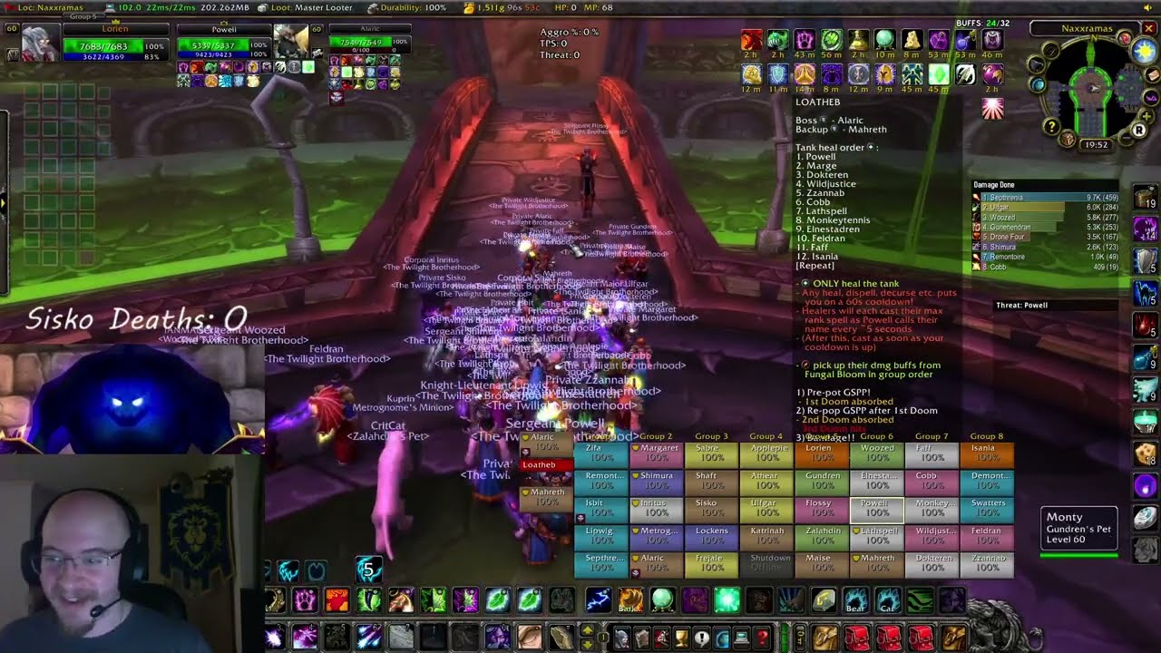 Naxxramas Second Night - 07/12/20 (The Twilight Brotherhood - Mirage Raceway EU)