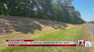 3 Fort Bragg troops dead in Wake County crash on US 1