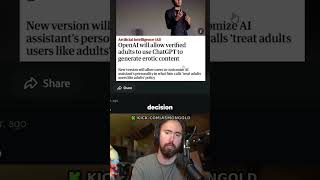 OpenAI allows Erotic Content? 😭
