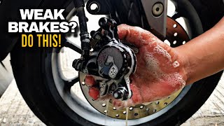 [ASMR]NMAX V2 BRAKE PADS REPLACEMENT & CALIPER CLEANING