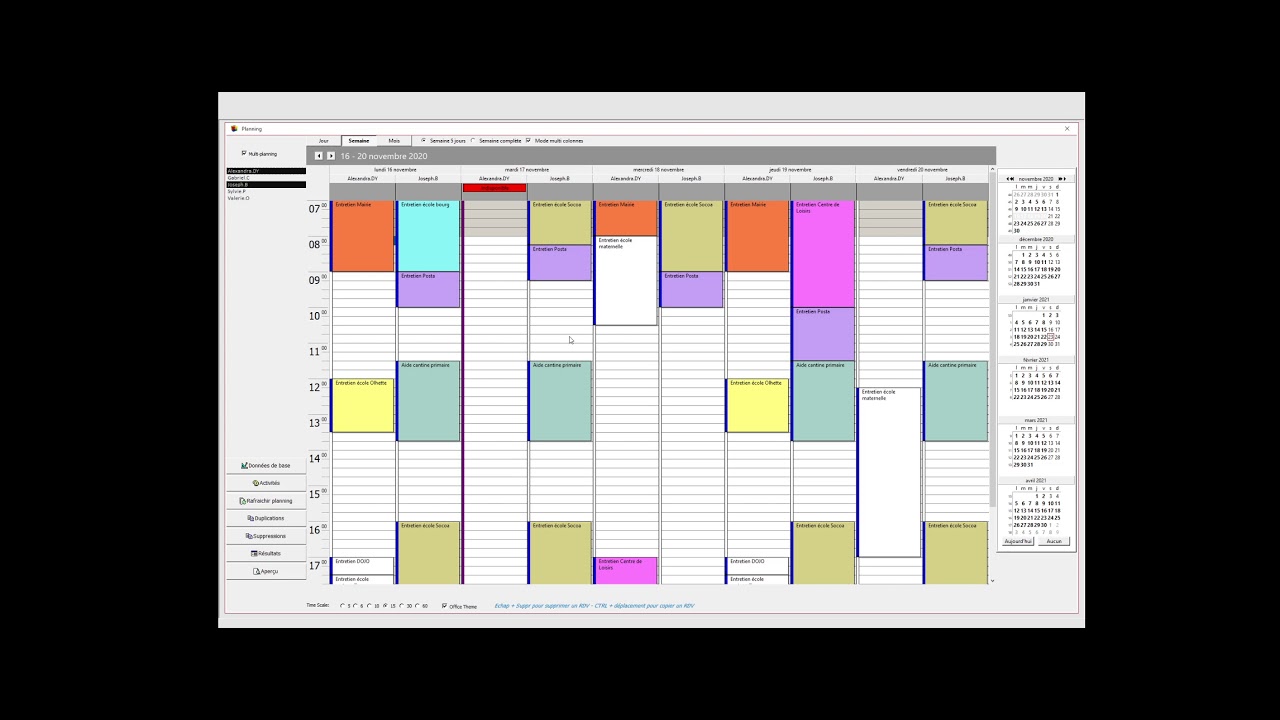 Exemple De Planning Realise Avec Microsoft Access - Youtube
