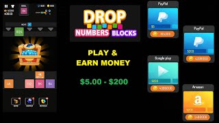 Drop Numbers Blocks App || تطبيق جديد لكسب امازون - جوجل بلاي - بايبال screenshot 1