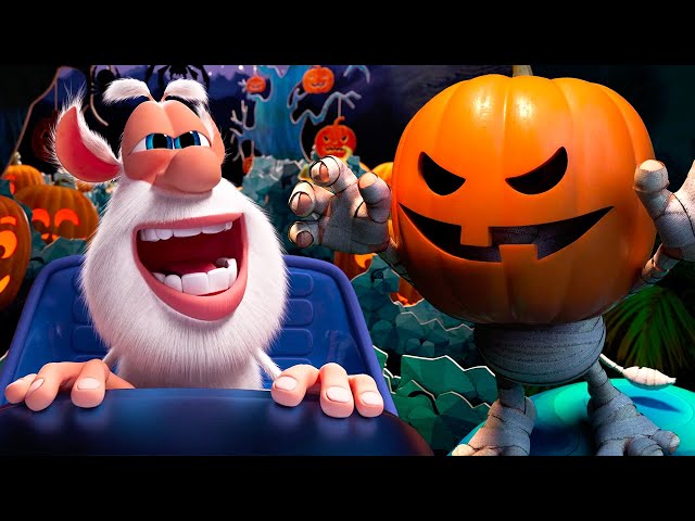 Booba 🎃 Halloween 🎃 Kereta hantu 👻Kartun Untuk Anak-Anak ⭐ Super Toons TV Bahasa class=