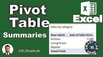 PivotTable - Excel Tutorial for Beginners - Playlist Part 25/28 #pivottable | XL Smart Lab
