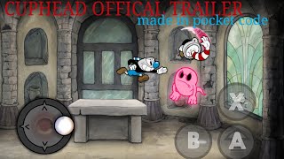 Cuphead CDV Pre Beta 3(unfinished)Joy Mode(made in pocket code)OFFICAL TRAILER