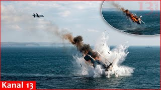American drone is "hunting" Russia's most valuable targets; Russian Ka-27 helicopter was destroyed screenshot 3