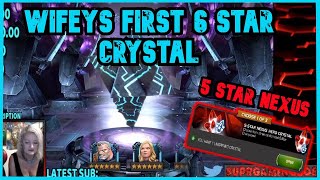 wifeys first 6 star crystal and 5 star nexus crystal/marvel contest of champions