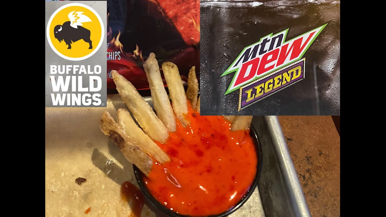 Bryce Tries... Buffalo Wild Wings Mountain Dew Legend & Doritos Flamin