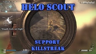 "Death from On High!" Call of Duty: Ghosts Helo Scout Support Killstreak Gameplay (1080p)