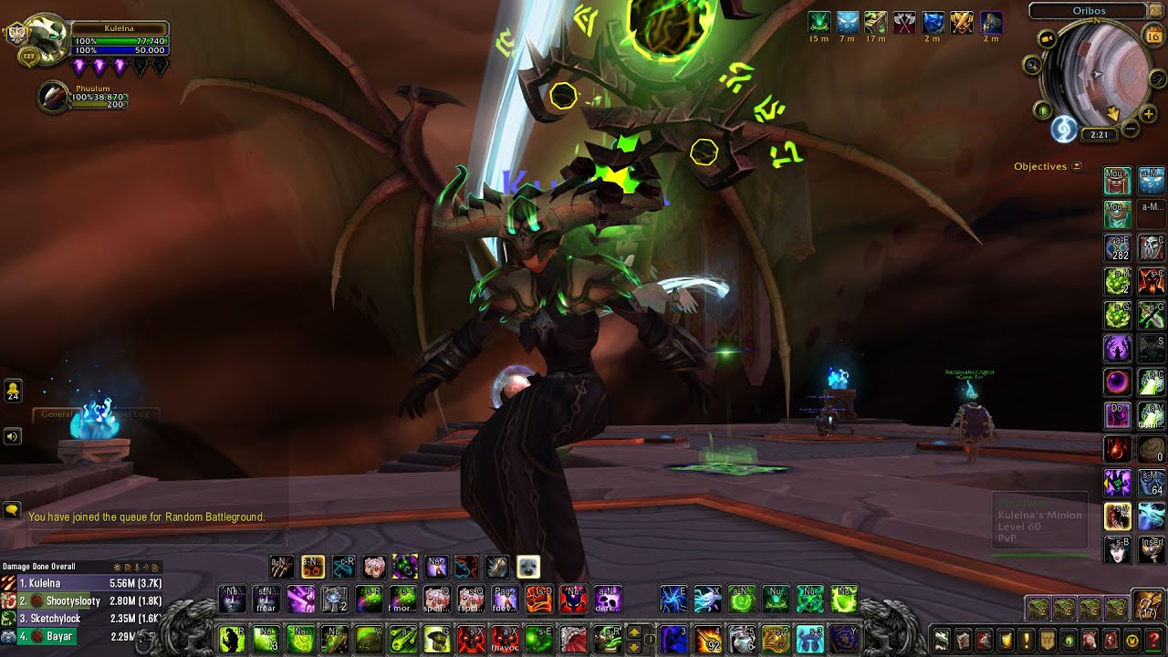 low item level destruction warlock pvp shadowlands 9.2.5