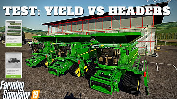 FS19 TEST: Yield With Modded Headers - Farming Simulator 19 - PS4