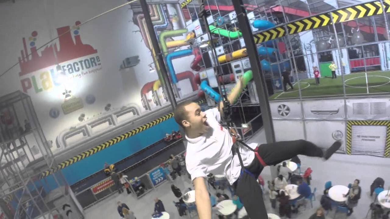 Indoor Kids Zip Wire at Play Factore Manchester