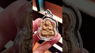 Thai Amulet Phra Pidta Por Pong Bann Meedee Lotus Yant