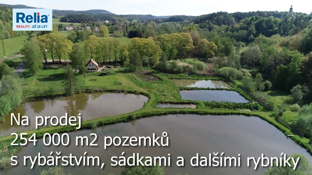 Na prodej rybníky se sádkami a prodejnou ryb pod zámkem Lemberk - PRODÁNO