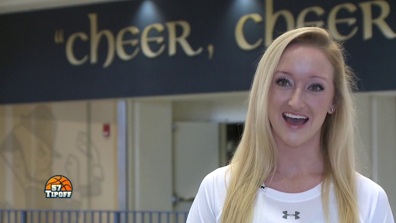 Senior Night for Notre Dame Cheerleader