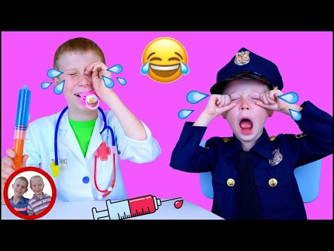 Doctor Set Toys | Big Baby Funny Videos! | Doctor Mike and Jake Pretend Play डॉक्टर सेट العاب دكتور