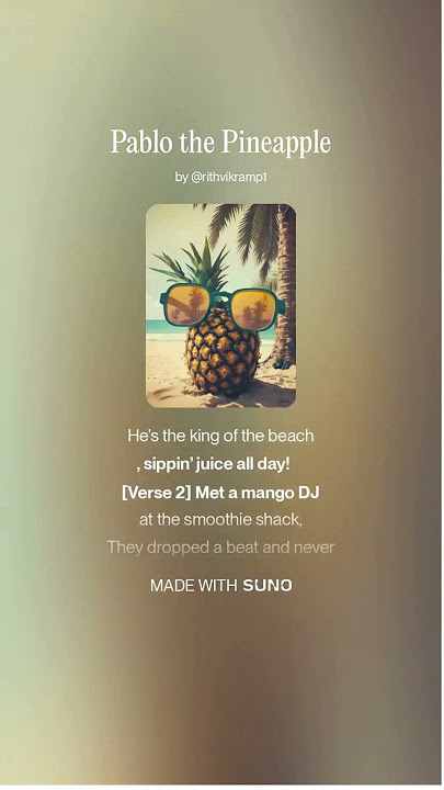 Piablo the Pineapple | Composition by Rithvik 🍍🎶