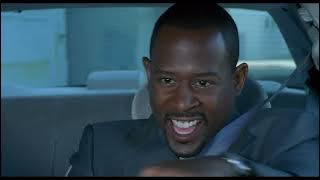 Blue Streak. Malone drives the police car fast Scene