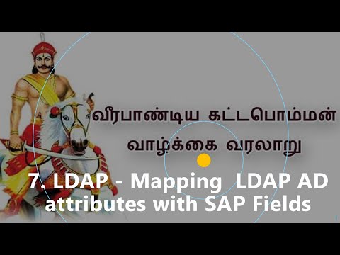 7. LDAP - Mapping  LDAP AD attributes with SAP Fields